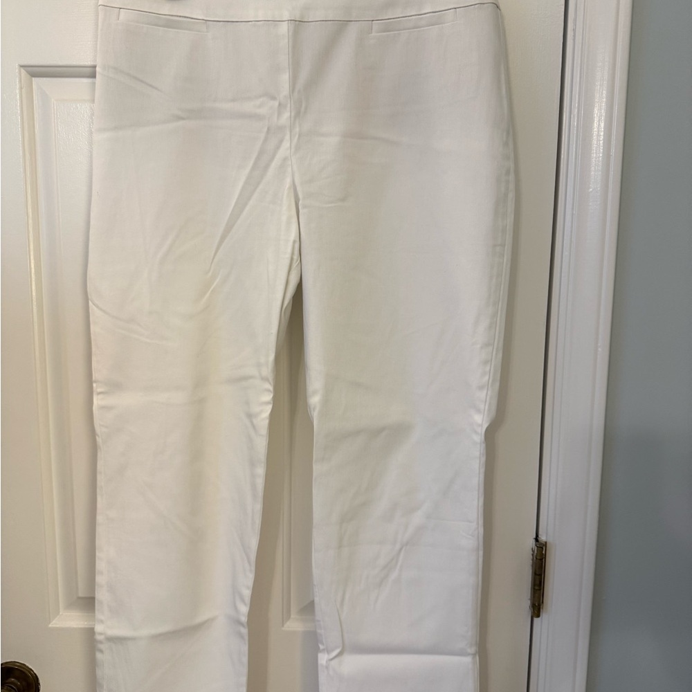 Talbots Classic White Trousers